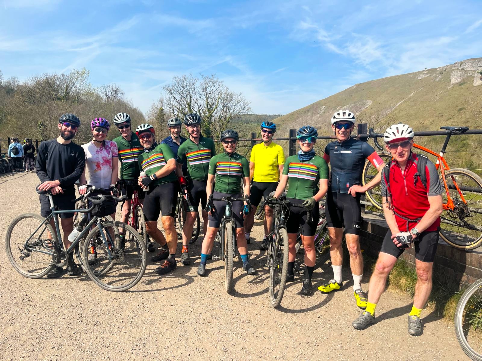 Out Velo members ready to ride together on a gravel ride
