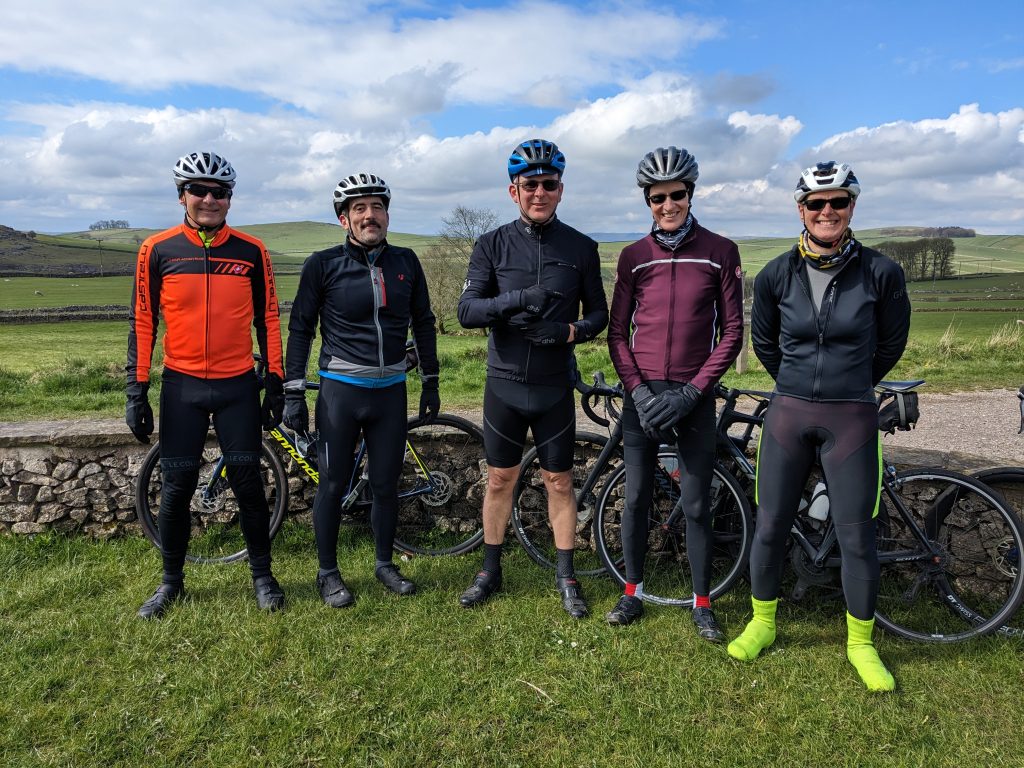 Out Velo riders on a Midlands route