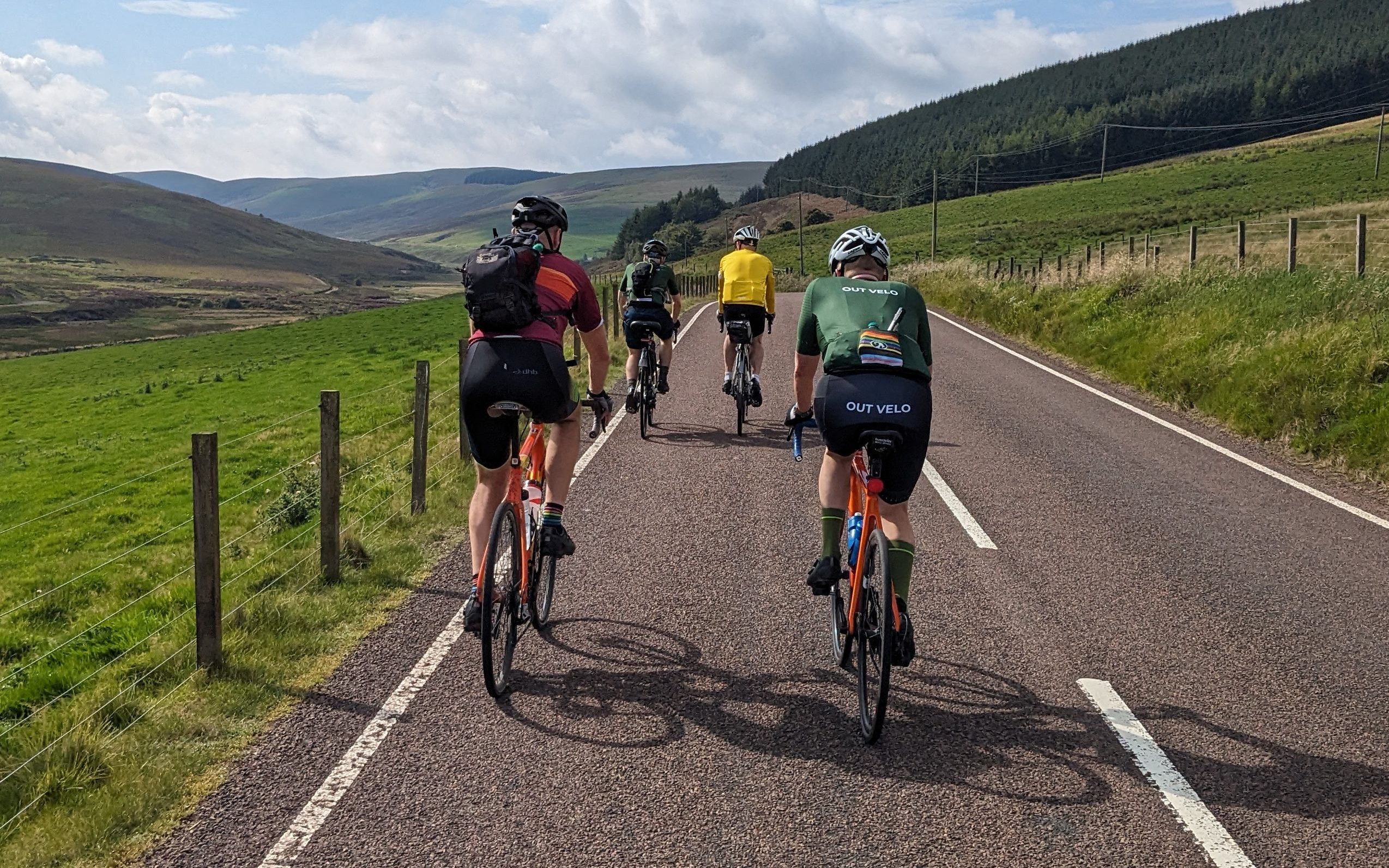Road through the Scottish Highlands